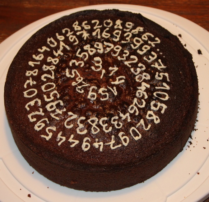 Bild: Mathe zum Anbeissen: Ein Kuchen mit Pi